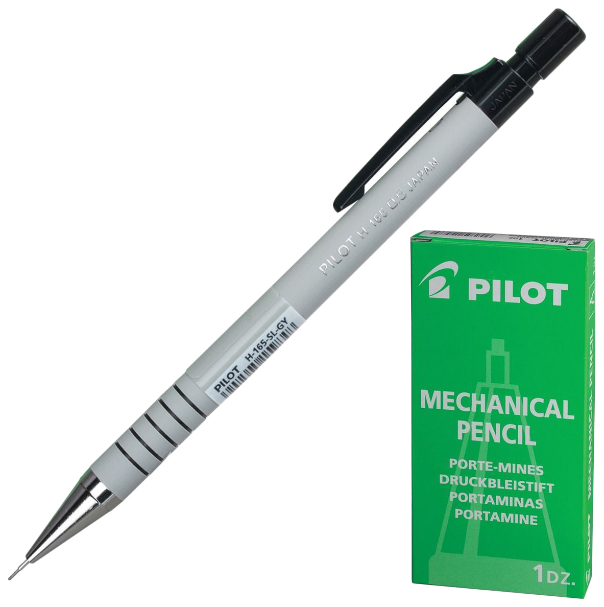 

Карандаш механический PILOT H-165 серый корпус 0.5 мм