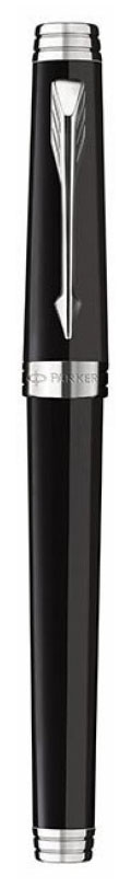 

Перьевая ручка PREMIER Lacquer Black ST черн лак. корпус посеребренн.дет перо 18К F