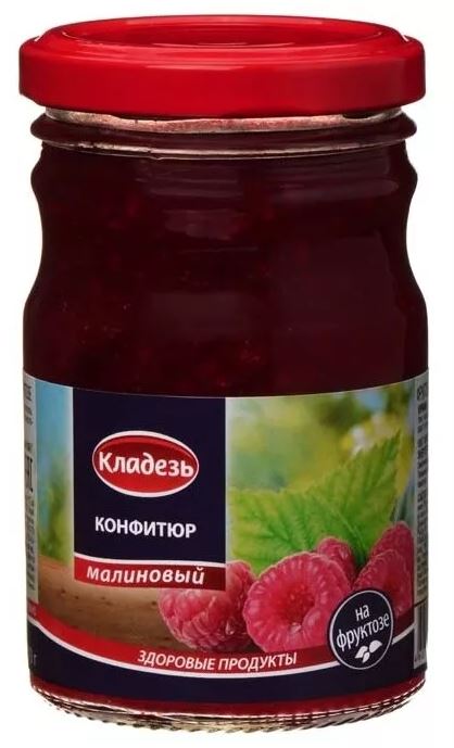 

Конфитюр Кладезь Малиновый на фруктозе 210г