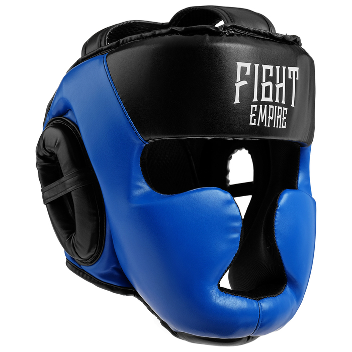 Шлем боксёрский соревновательный FIGHT EMPIRE, размер L, цвет синий FIGHT EMPIRE