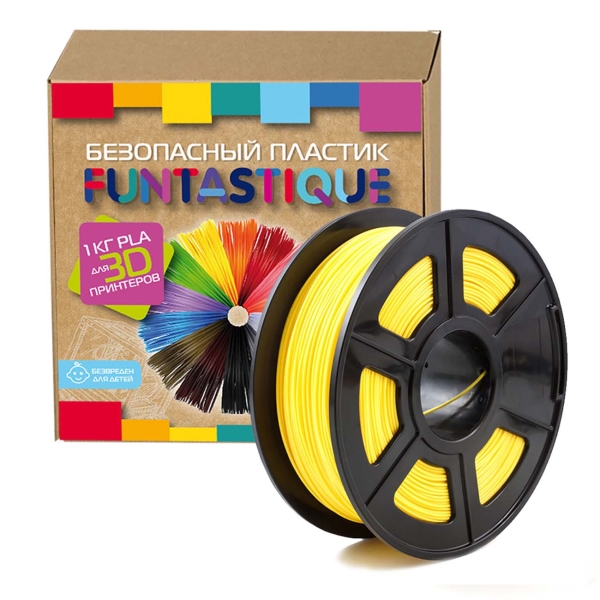 Пластик для 3D-принтера Funtastique PLA-1KG-YL PLA Yellow