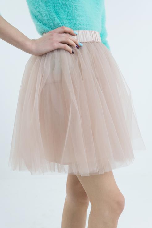 фото Юбка женская t-skirt 15ss-01-0001-bs бежевая 46 ru