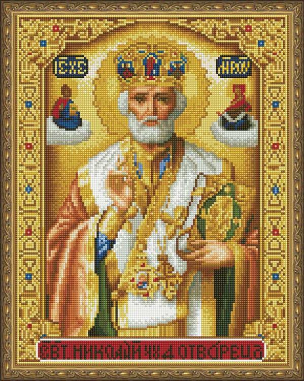 

Алмазная вышивка ВанГогВоМне Николай Чудотворец, 40x50 см, Николай Чудотворец