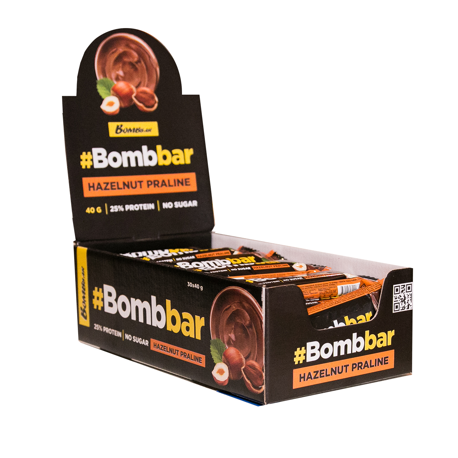 фото Протеиновый батончик в шоколаде bombbar, упаковка 30 шт по 40г