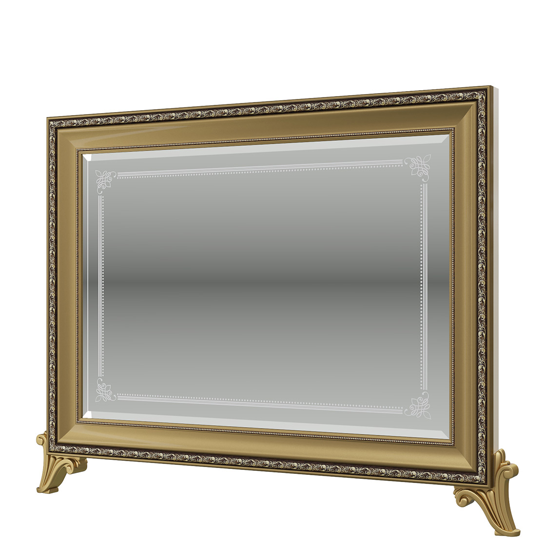 фото Зеркало мэри-мебель версаль св-08, цвет слоновая кость, 97х6х83 см.