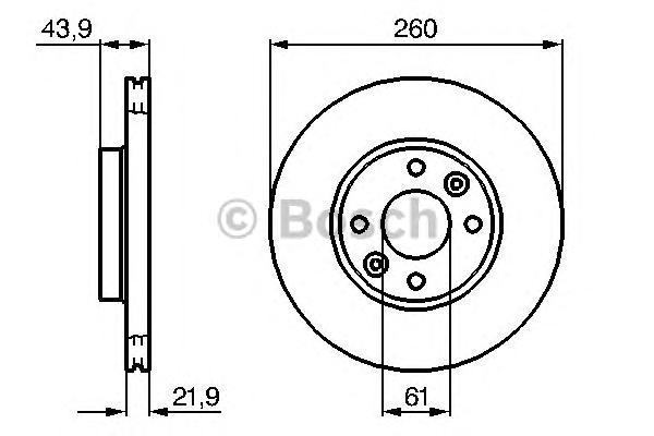 фото Тормозной диск bosch 0986479103