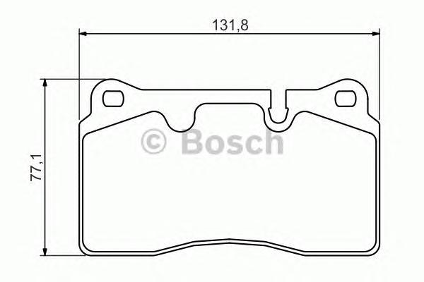 

Комплект тормозных колодок BOSCH 0986494351