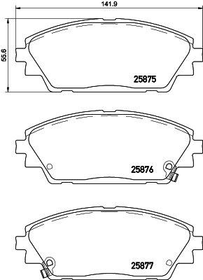

Комплект тормозных колодок Brembo P49050