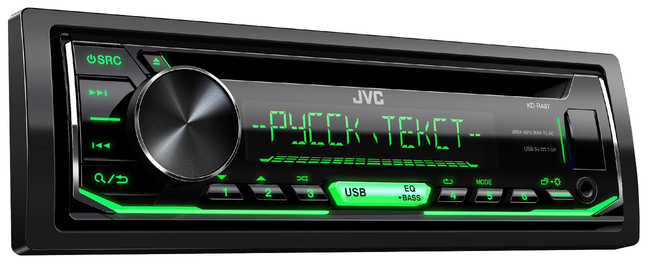 Автомобильная магнитола JVC KD-R497 4x50Вт