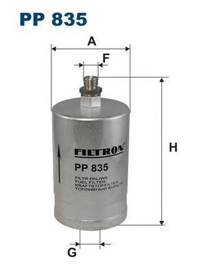 фото Фильтр топливный filtron pp835