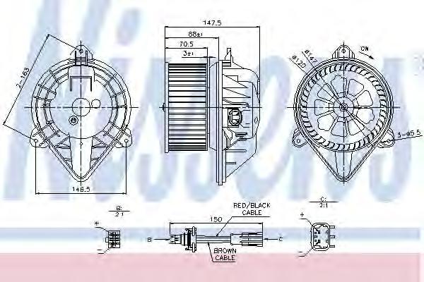 

Мотор отопителя Nissens 87024
