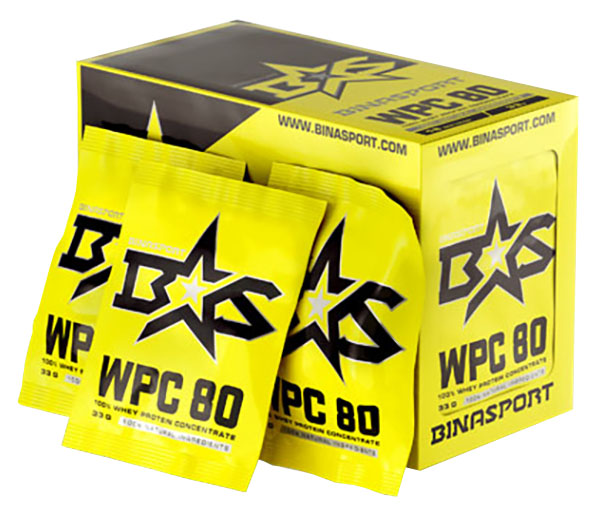 

Протеин Binasport WPC 80 Whey Protein, 33 г, strawberry, WPC 80 Whey Protein