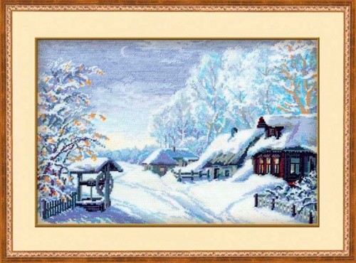 фото Набор для вышивания арт.сс-0989 "русская зима" 38x26 см риолис