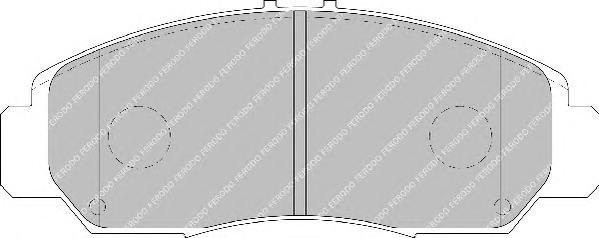 

Комплект тормозных колодок Ferodo FDB1669