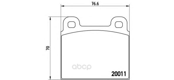 

Тормозные колодки brembo передние для Mercedes-Benz W114/Volkswagen T2 1966-1979 P23001