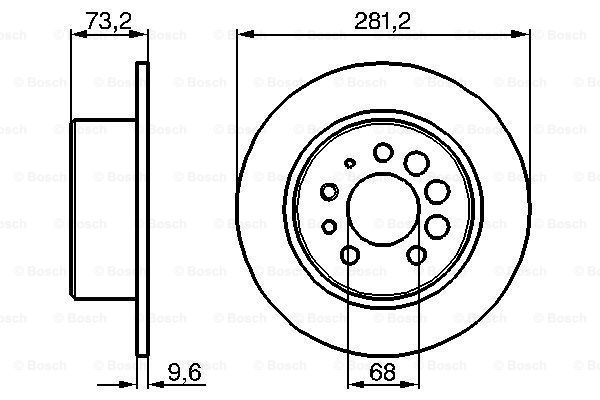 фото Тормозной диск bosch 0986478143