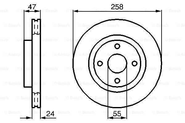 фото Тормозной диск bosch 0986478989