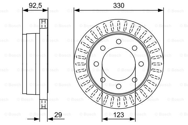 фото Тормозной диск bosch 0986479w25