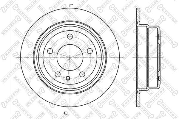 Тормозной диск Stellox 6020-1514-SX