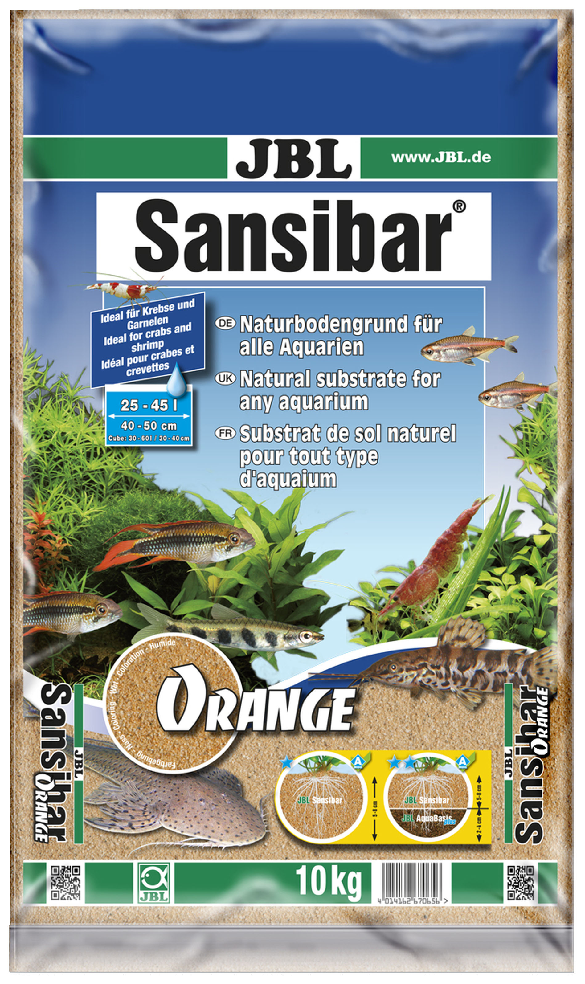 Грунт для аквариума JBL Sansibar Orange 10 кг 6706500