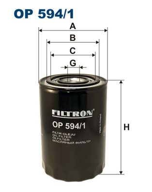 фото Фильтр масляный filtron op594/1