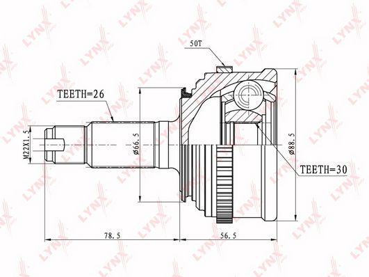 

Шрус LYNXauto CO-3465A