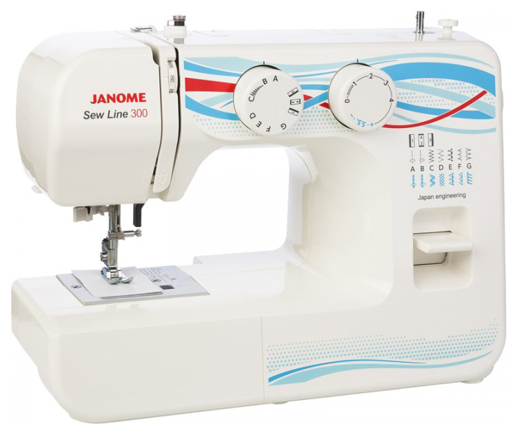 Швейная машина Janome Sew Line 300 швейная машина janome se 7515 spesial edition