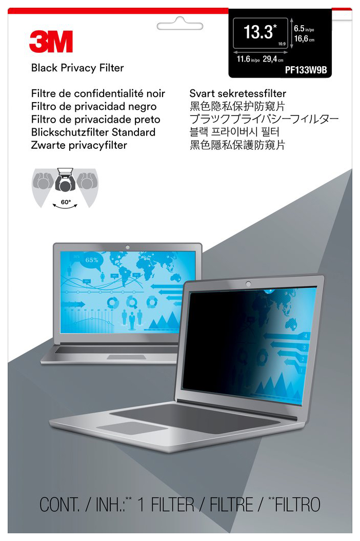 

Защитная пленка для ноутбука 3M PF133W9B 7000014516, 7000014516