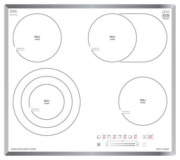 Встраиваемая варочная панель электрическая KAISER KCT 6715 F W белый