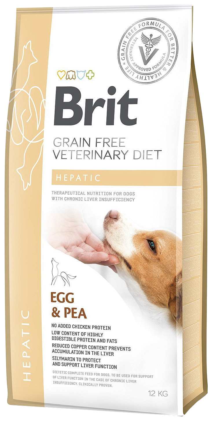 фото Сухой корм для собак brit veterinary diet hepatic, при печеночной недостаточности, 12кг