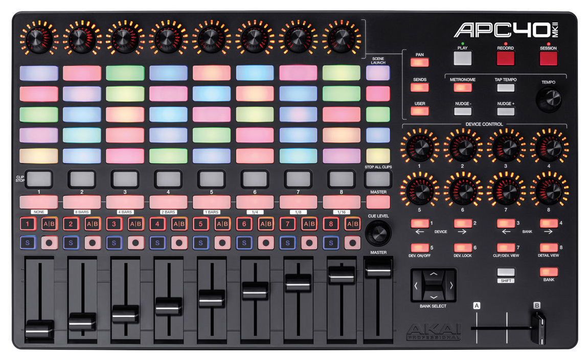 

Контроллер Akai PRO APC 40 MKII USB для Ableton, APC 40 MKII