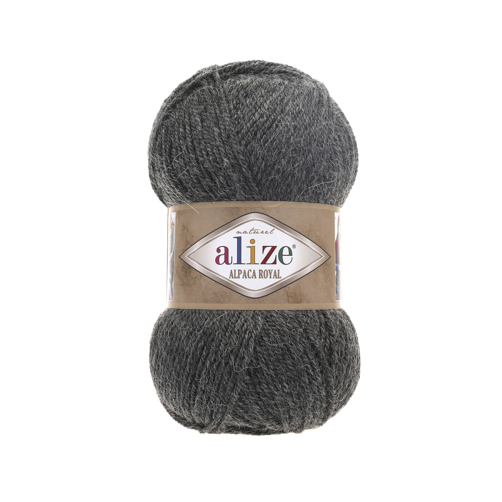 

Пряжа для вязания Ализе Alpaca Royal (30%альпака+15%шерсть+55%акрил) 5х100гр/280м цв,182 т
