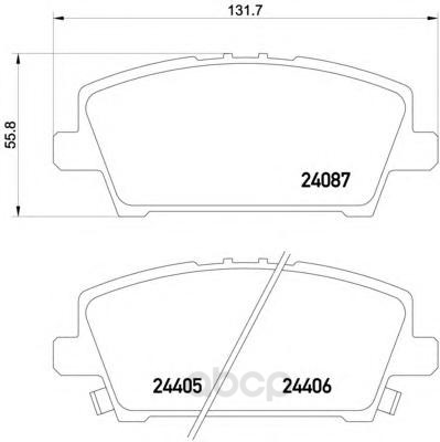 

Колодки тормозные дисковые, комплект Hella 8DB355006-911