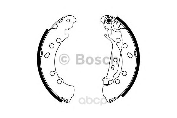 

Тормозные колодки Bosch барабанные для Toyota Yaris P90 2006-2011 986487759