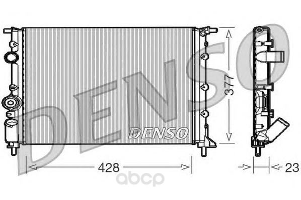 

Радиатор 428x377 Denso DRM23008
