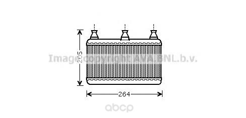 фото Радиатор охлаждения двигателя ava bwa6341