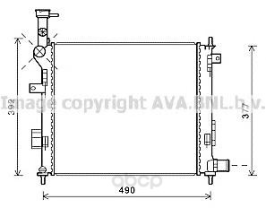 фото Радиатор охлаждения двигателя ava ka2189
