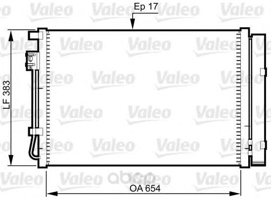

Радиатор охлаждения двигателя Valeo 814362