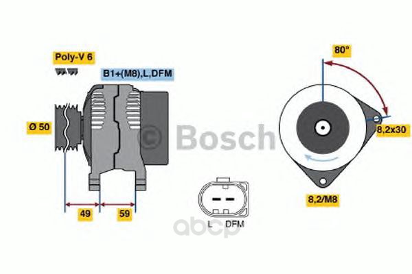 

Генератор BOSCH 0986042620