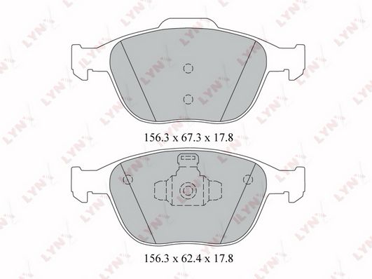

Тормозные колодки LYNXauto дисковые BD3022