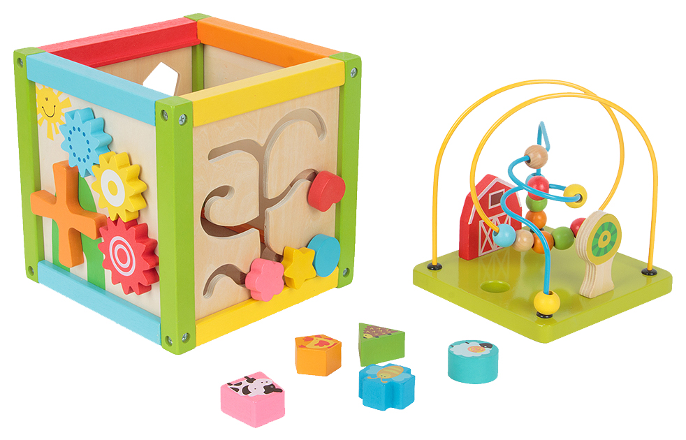 

Развивающая игрушка EDUFUN деревянная Куб