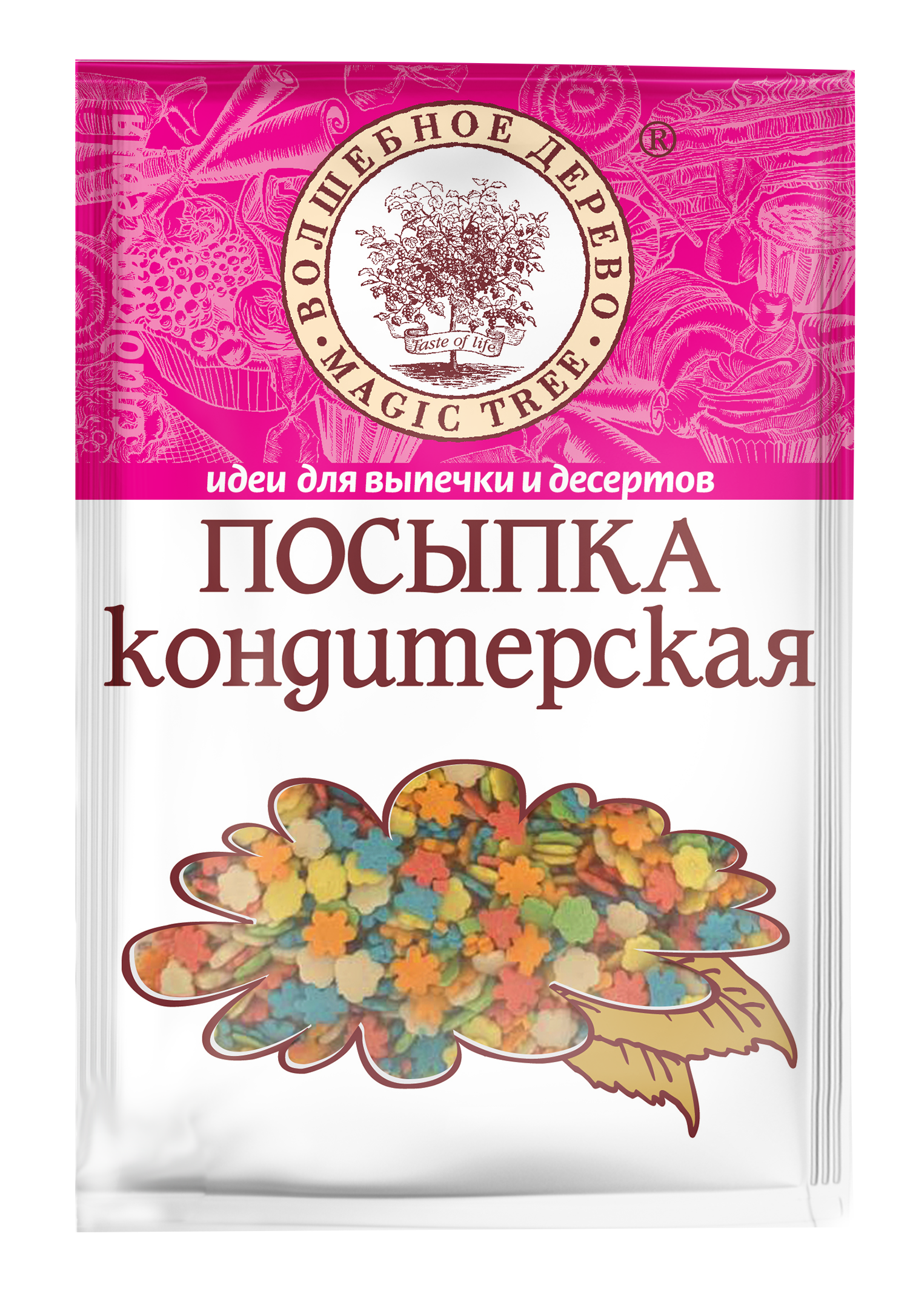 

Посыпка кондитерская Волшебное дерево маргаритки 40 г