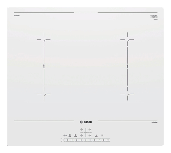 фото Встраиваемая варочная панель индукционная bosch pvq612fc5e white