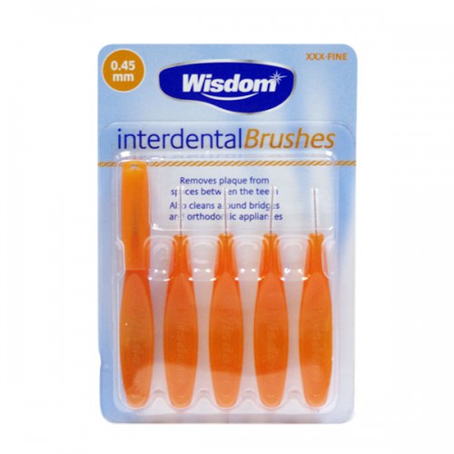 фото Набор интердентальных цилиндрических ершиков wisdom interdental brush 0,45мм 5шт