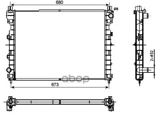 

Радиатор системы охлаждения NRF 53096