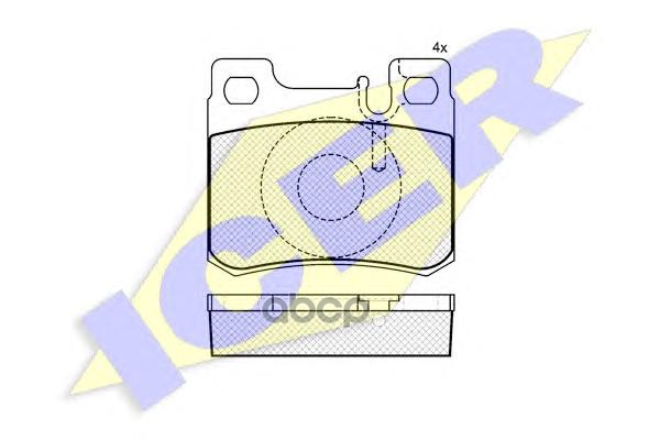 фото Комплект тормозных колодок icer 180974