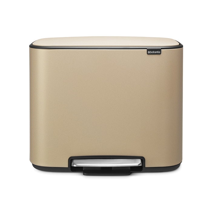 фото Brabantia мусорный бак bo с педалью 11 л + 23 л