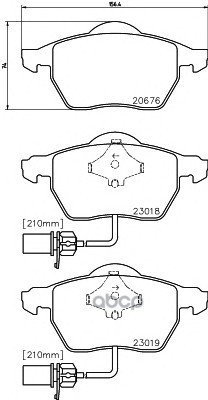 

Тормозные колодки VAG передние JZW698151N