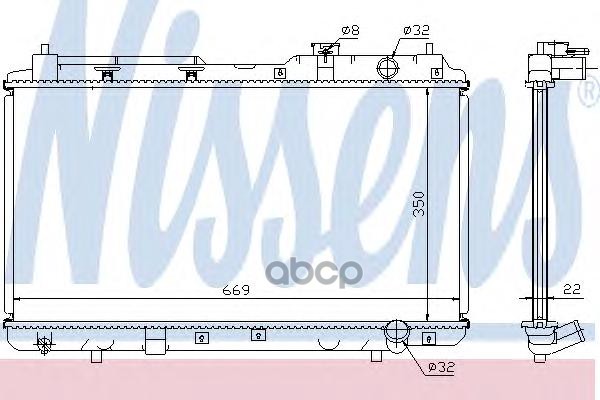 фото Радиатор охлаждения nissens 68101a