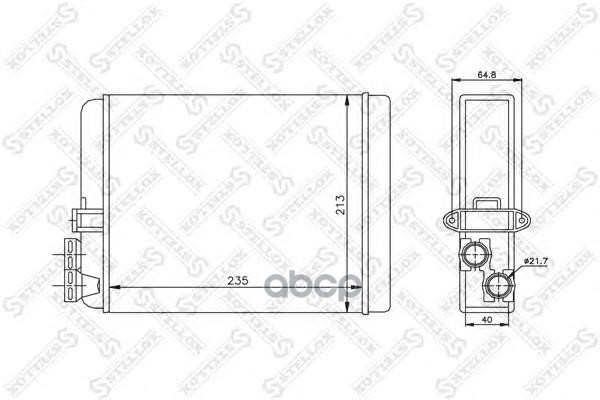 фото Радиатор печки stellox 1035087sx